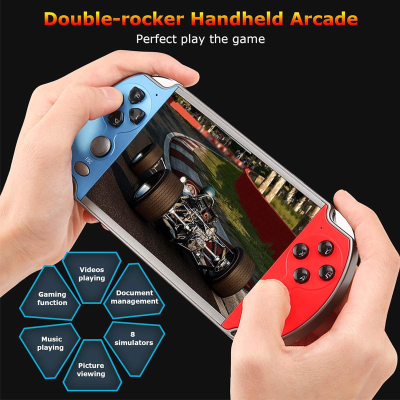 Console De Jeu Portable X7 Bleu & Rouge en Tunisie