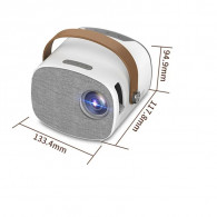 Mini VidéoProjecteur Portable  LED Wownect Blanc en Tunisie