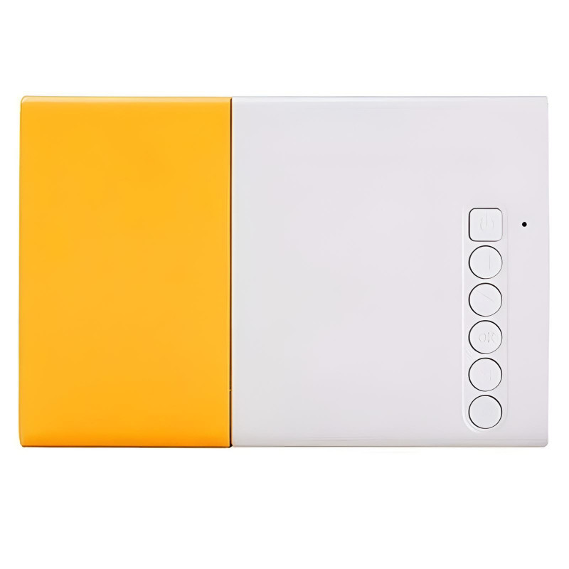 Mini Vidéo Projecteur Portable Led Full HD LCD Blanc & Jaune  en Tunisie