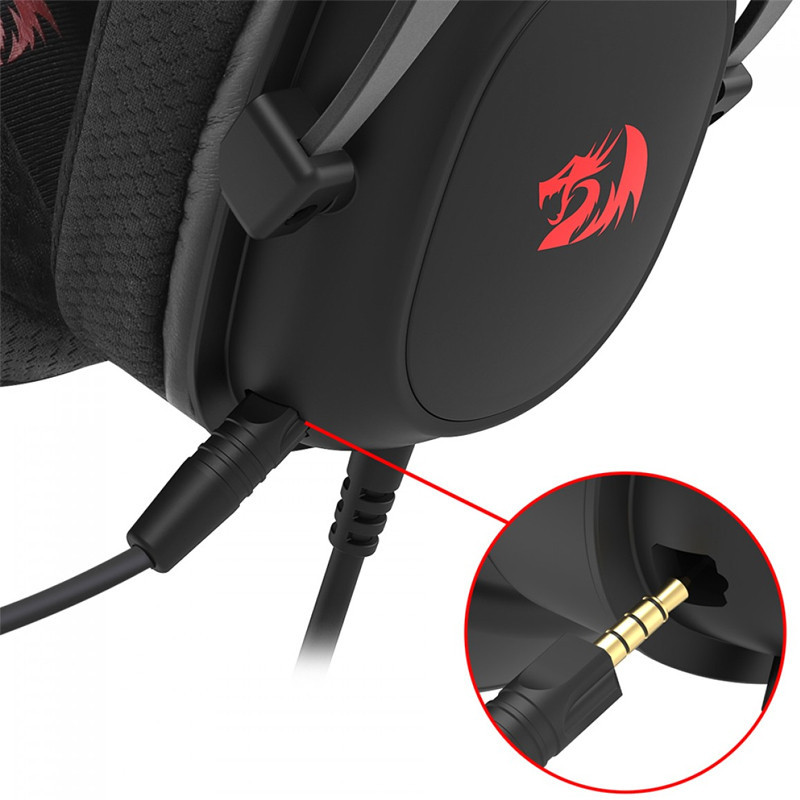 Micro Casque Gaming Redragon Zeus Lite H510-LT RGB Noir En Tunisie