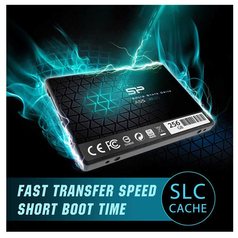 Disque Dur Interne SSD Silicon Power A55 256GO  2.5" - (SP256GBSS3A55S25)