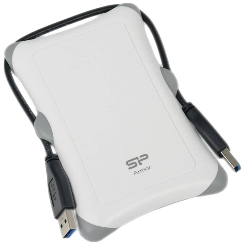 Boitier Disque Dur Externe 2.5 Silicon Power Armor SATA A30 USB 3.2  de couleur Blanc