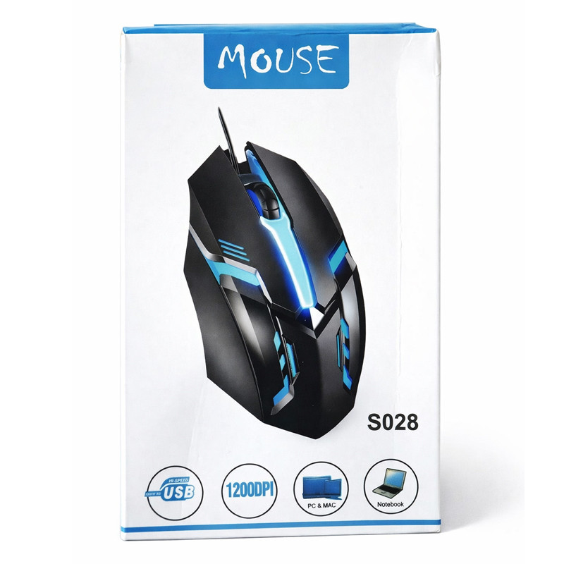 Souris Gamer Filaire S028 RGB Noir  En Tunisie