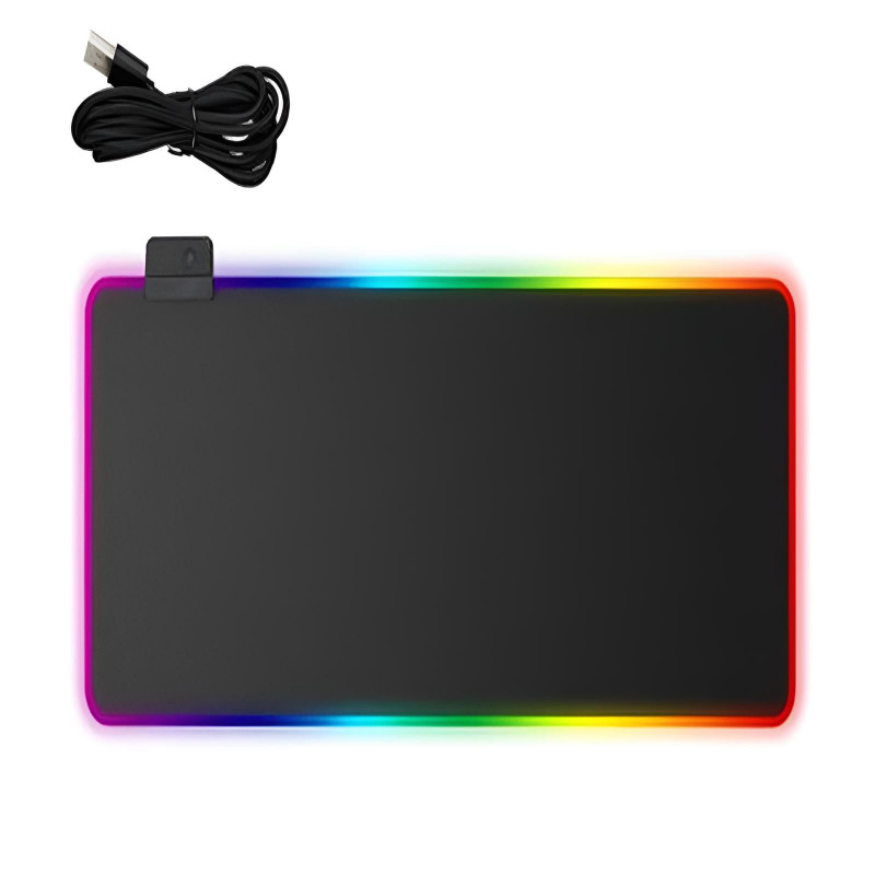 Tapis Souris Gamer RS-08 L RGB Noir en Tunisie