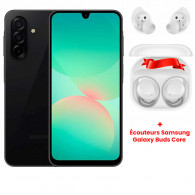 Pack Samsung Galaxy A26 5G 12 Go 128Go & Écouteurs Sans Fil Galaxy Buds Core Noir