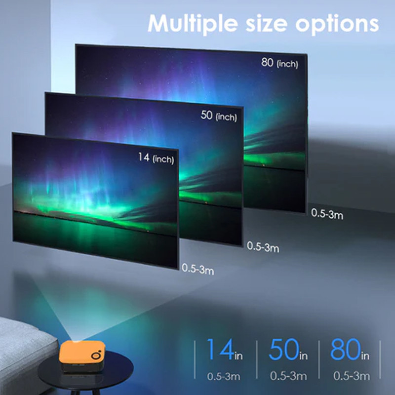 Mini Vidéo Projecteur Aoka LCD Jaune En Tunisie