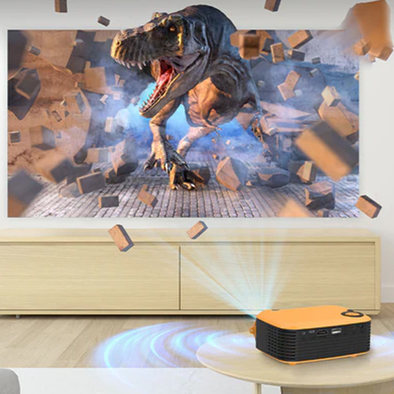 Mini Vidéo Projecteur Aoka LCD Jaune En Tunisie