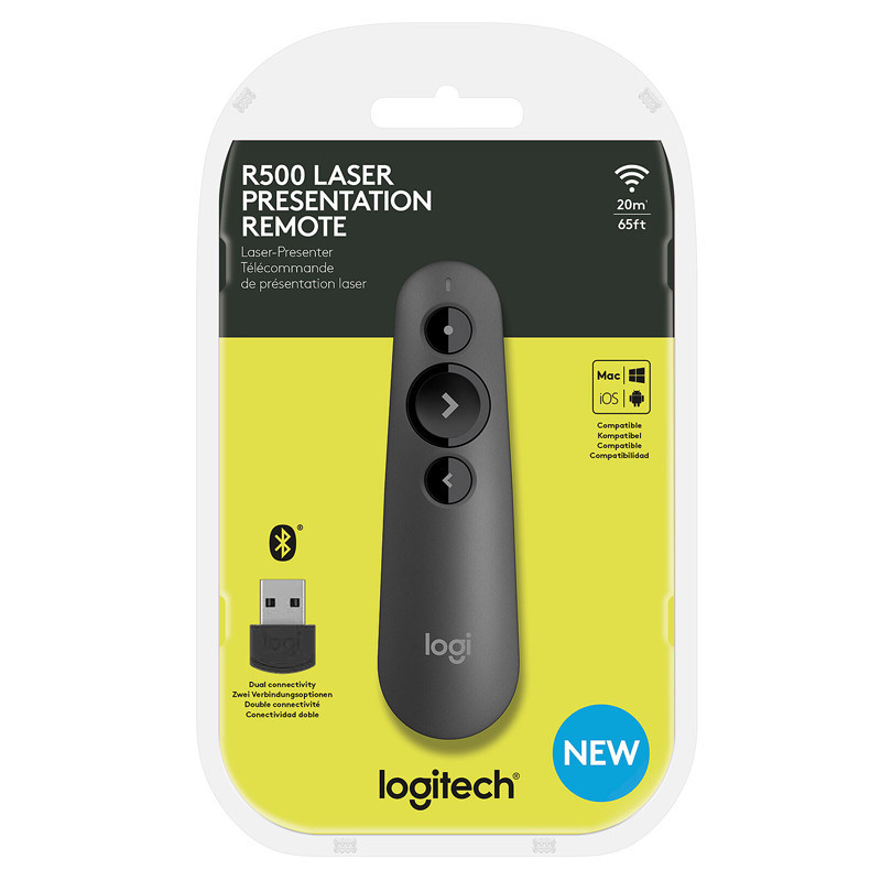 Pointeur Laser Sans Fil Logitech R500S Noir En Tunisie