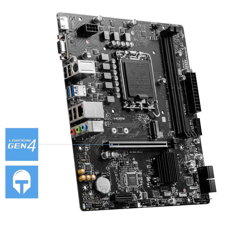 Carte Mère MSI Pro B760M-E DDR4 LGA 1700 En Tunisie