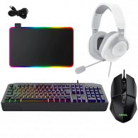 Pack Gamer 4En1 Tapis + Souris Trust + Clavier Trust + Micro Casque Havit en Tunisie