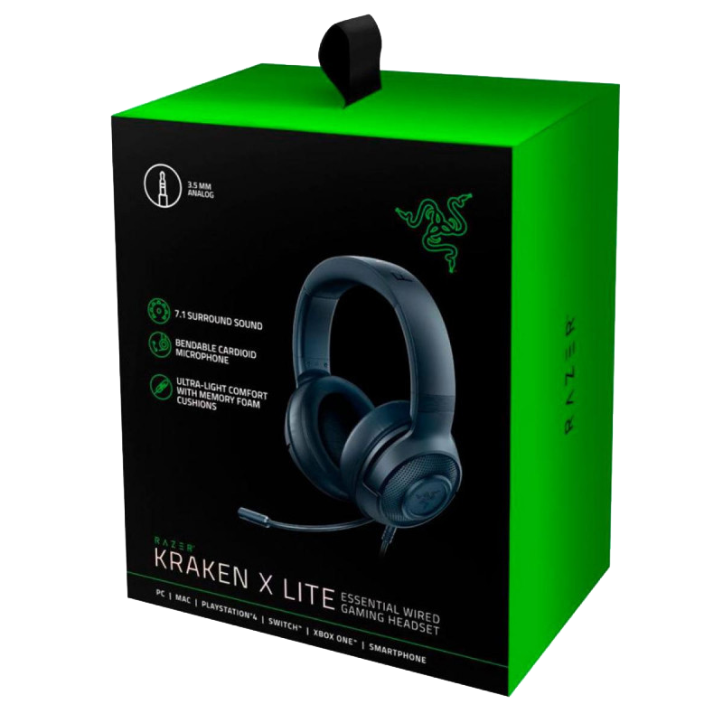 Micro Casque Gamer Filaire Razer Kraken X Lite Noir En Tunisie