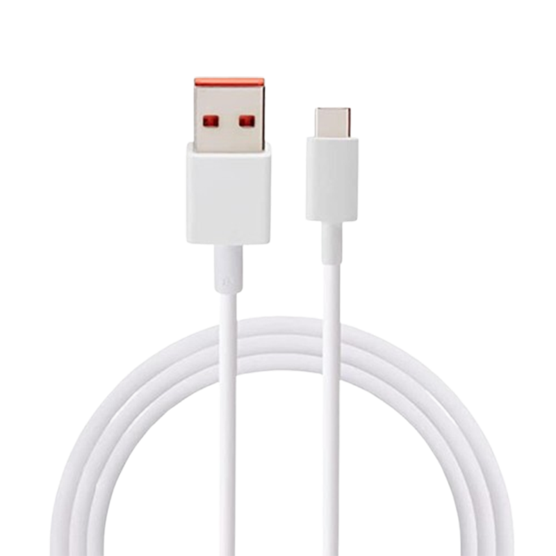 Câble Chargeur Xiaomi Type-C  6A  Blanc En Tunisie