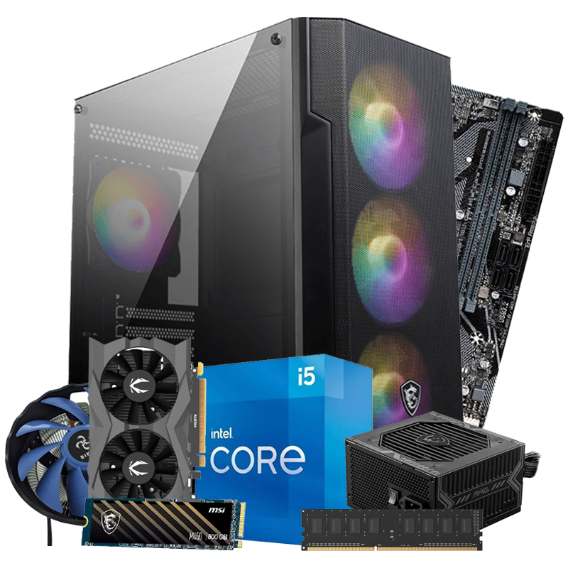 Pc De Bureau Gamer MSI FORGE i5 11Gén 8Go 500Go SSD GTX 1660 Super 6GB