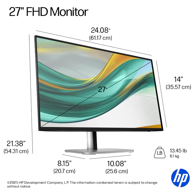 Ecran HP Serie 5 Pro 527PF 27'' Full HD 120Hz IPS Noir en Tunisie