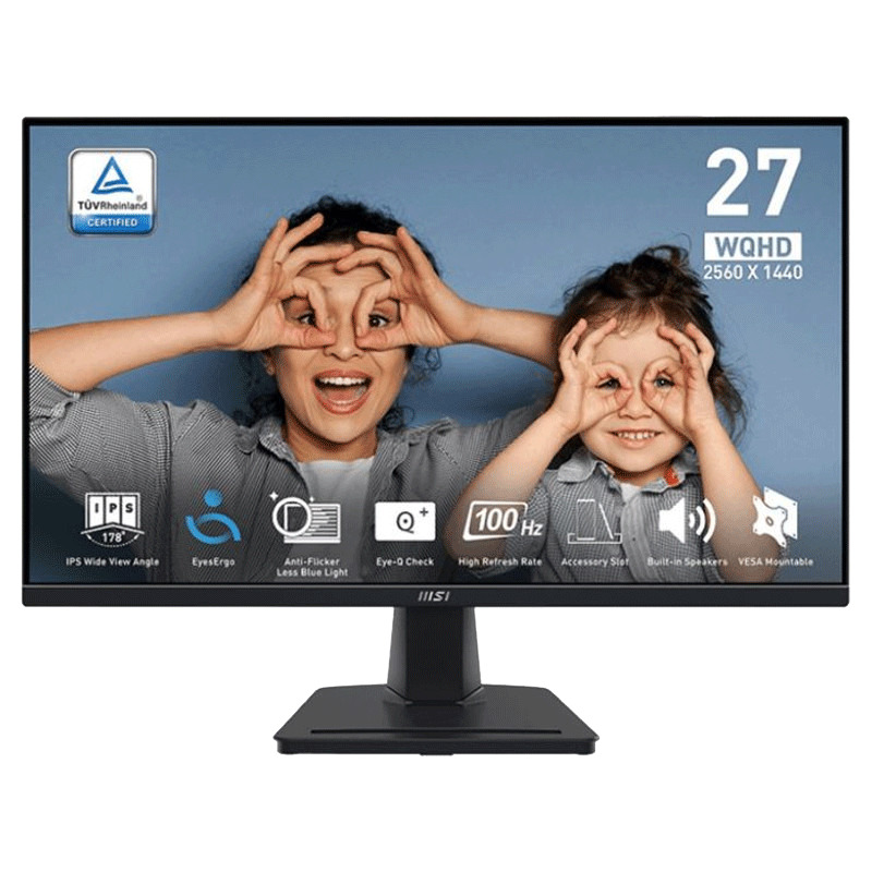 Ecran MSI Pro MP275Q 27'' WQHD 100Hz IPS Noir en Tunisie