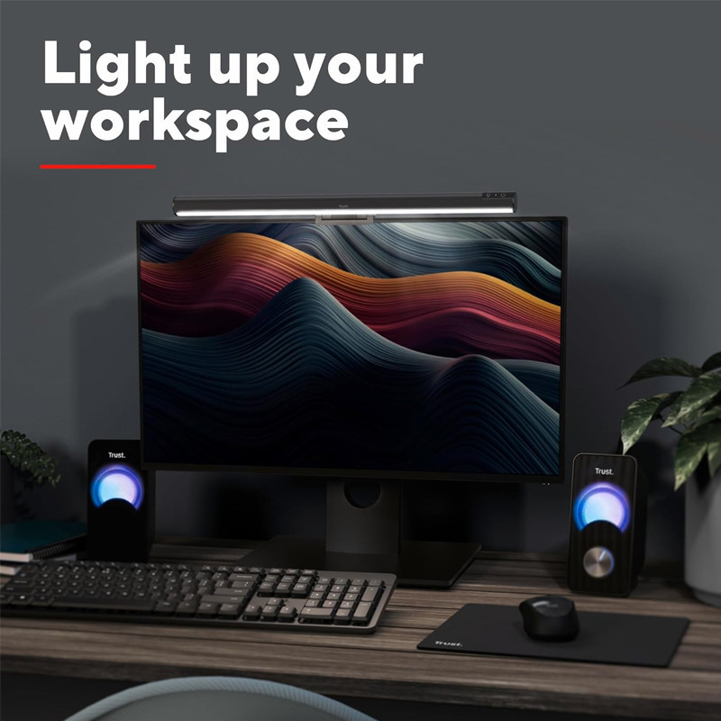 Shyne Barre d'éclairage Trust Pour Moniteur Noir en Tunisie