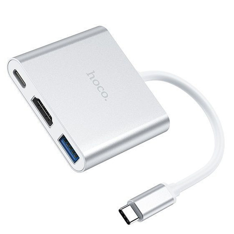 Adaptateur Hoco Type-C Vers USB 3.0 + HDMI + PD Ease Use