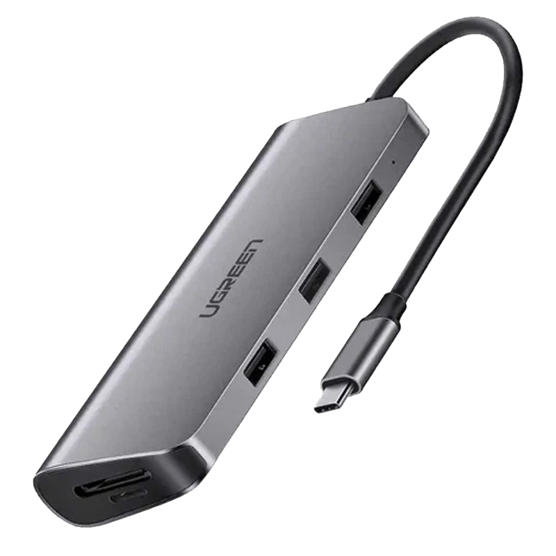 Adaptateur Multifonction Ugreen CM179 6En1 Type-C 4K Gris en Tunisie