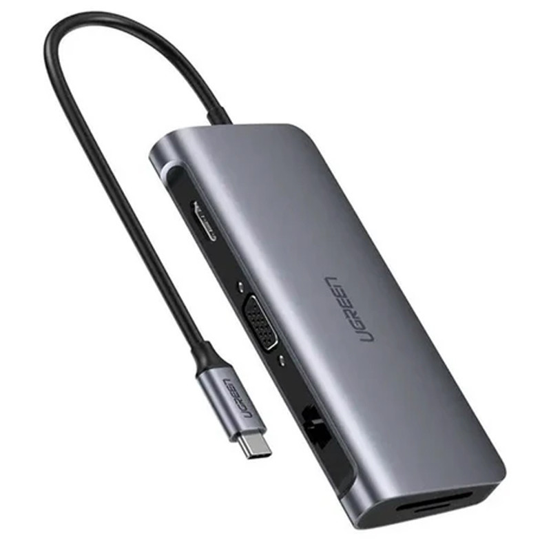 Adaptateur Multifonction Ugreen CM179 6En1 Type-C 4K Gris en Tunisie