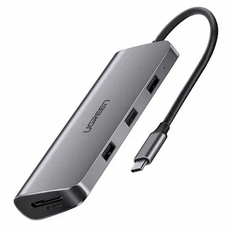 Adaptateur Multifonction Ugreen CM179 6En1 Type-C 4K Gris en Tunisie