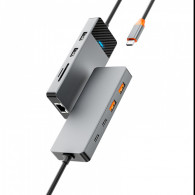 Hub USB Wiwu A923RPT Type-C 9en1 Gris en Tunisie