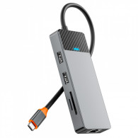 Hub USB Wiwu A923RPT Type-C 9en1 Gris en Tunisie