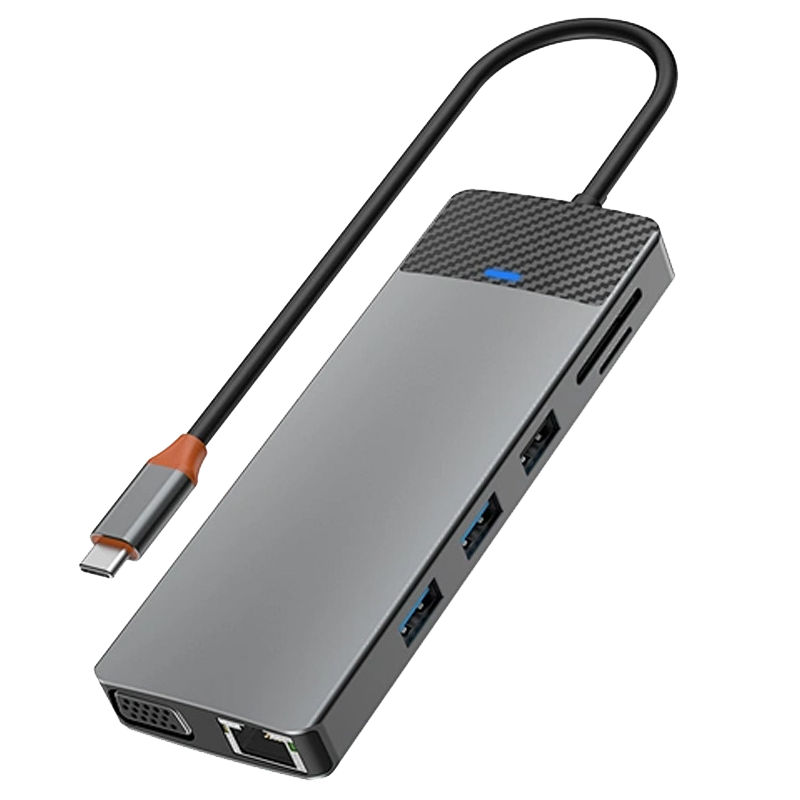 Hub Wiwu Pro 12en1 Type-C Gris en Tunisie