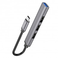Adaptateur Multifonction Hoco HB26 4En1 Type-C Gris en Tunisie