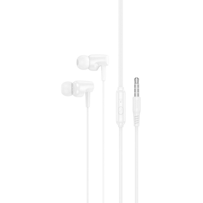 Écouteur Filaire Hoco M112 avec Microphone Blanc en Tunisie