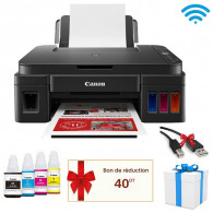 Imprimante à Réservoir Intégré Canon Pixima G3410 3en1 Couleur Wi-Fi Noir en Tunisie