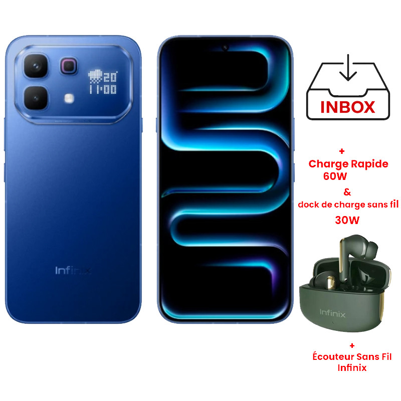 Infinix Note 60 Pro 5G 12Go 2 56Go bleu en Tunisie