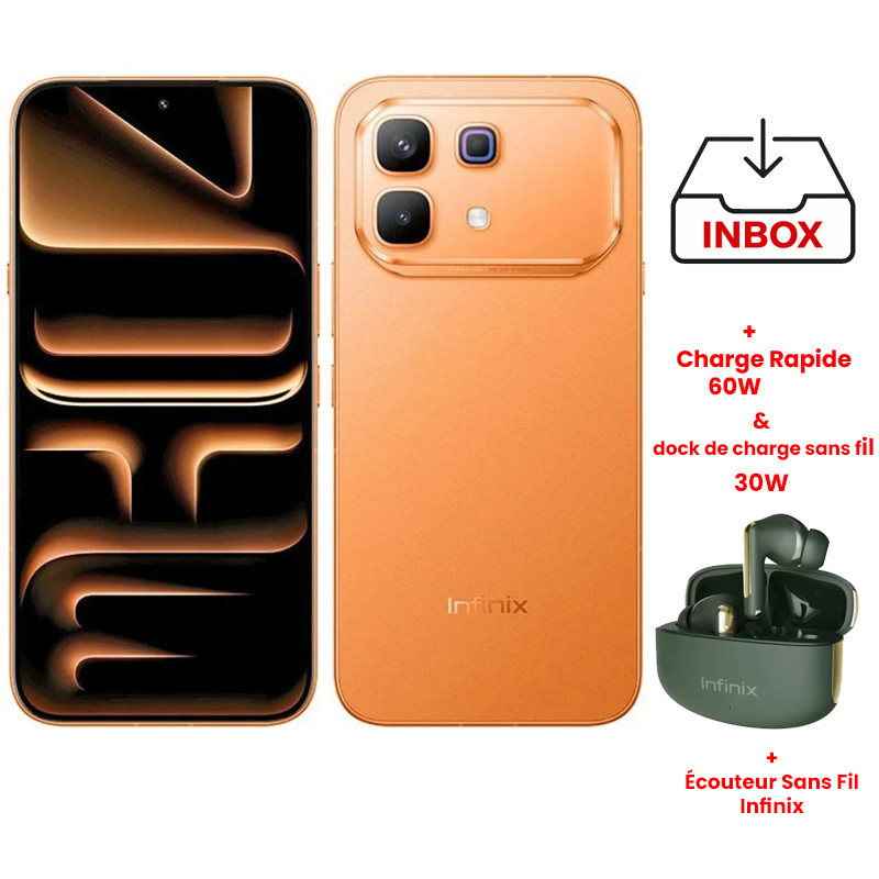 Smartphone Infinix Note 60 Pro 5G 12Go 256Go Orange en Tunisie