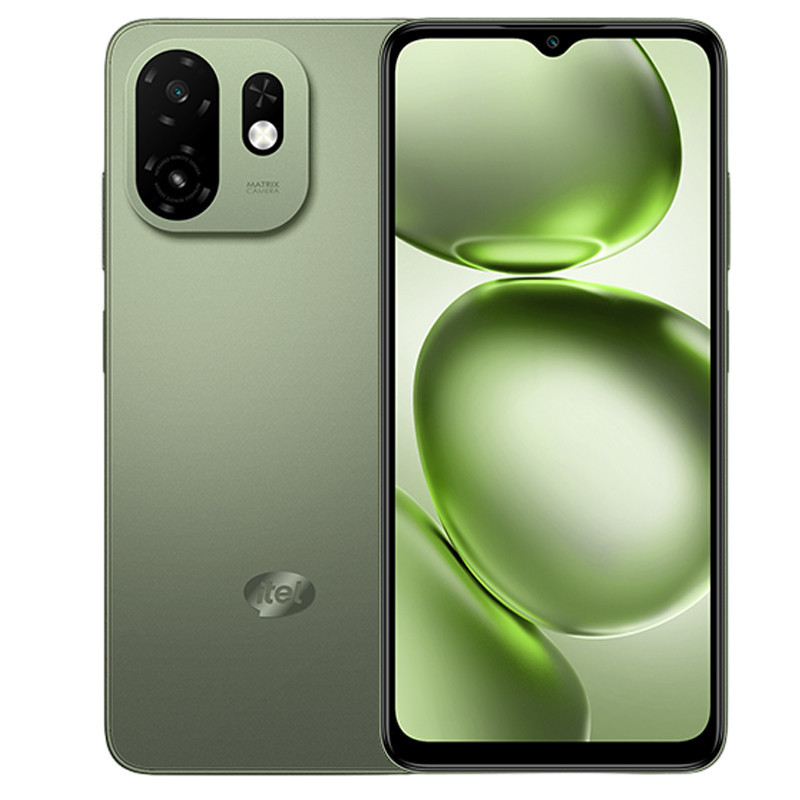 Smartphone Itel A100C 8Go (3Go + 5Go Extensible  128Go Vert en Tunisie