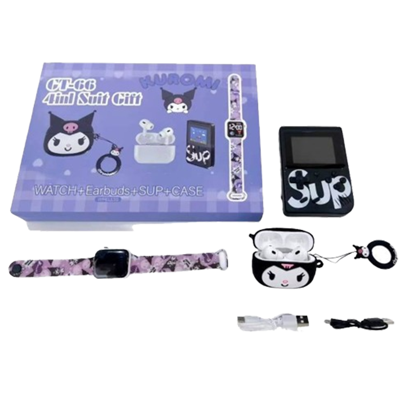 Pack Kids Kuromi 4EN1 Noir En Tunisie