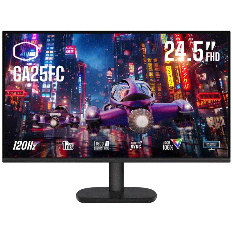 Ecran Gaming Cooler Master GA25FC 24.5'' Full HD 120Hz IPS Noir en Tunisie