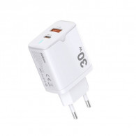 Chargeur Smartphone Inkax C05 Double Port USB/Type‑C Blanc EN Tunisie