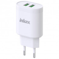 Chargeur Smartphone Inkax Y02 2 Ports USB-A Blanc