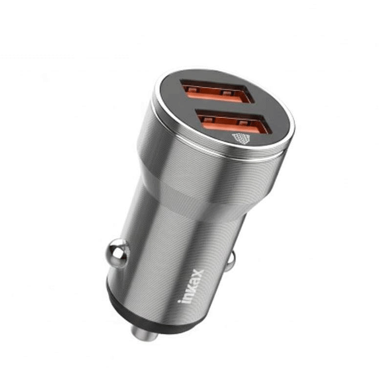 Chargeur Voiture Inkax CA02B Avec Câble Type-C Silver en Tunisie