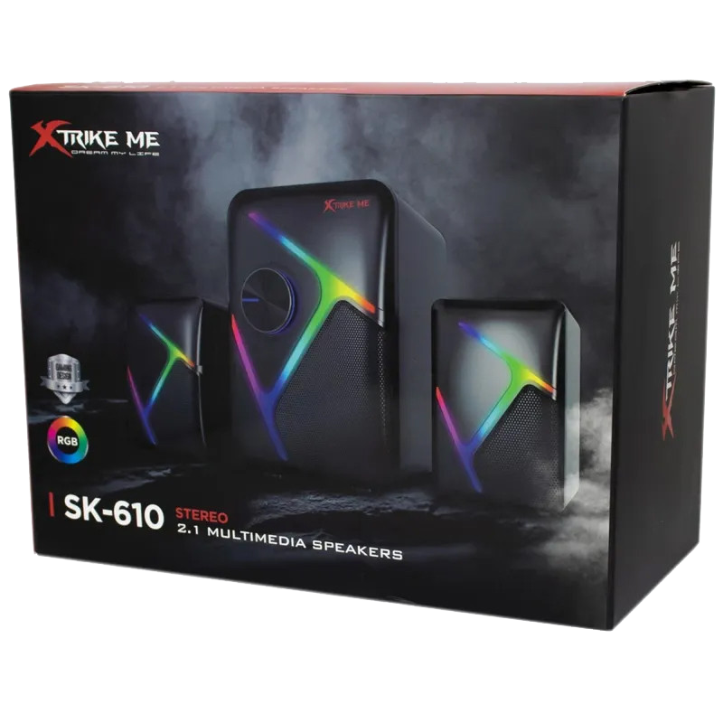 Haut Parleur Gaming Bluetooth Xtrike ME SK-610 RGB Noir En Tunisie