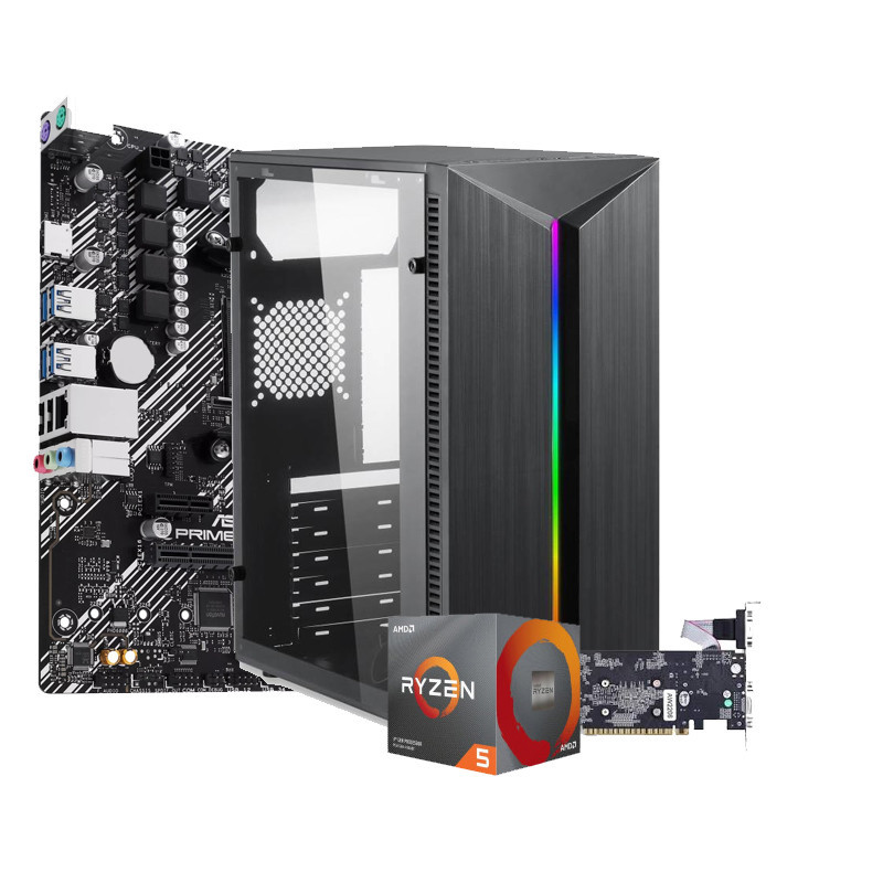 Pc De Bureau Gamer Lightgaming R5 3600 AMD Ryzen 5 16Go 512Go SSD Noir en Tunisie