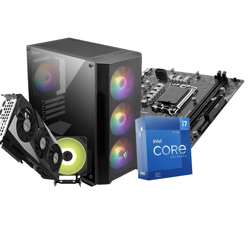 Pc de Bureau Gamer MAX 707 i7 12Gén 32Go 1To SSD AMD Radeon RX 7600 8Go en Tunisie