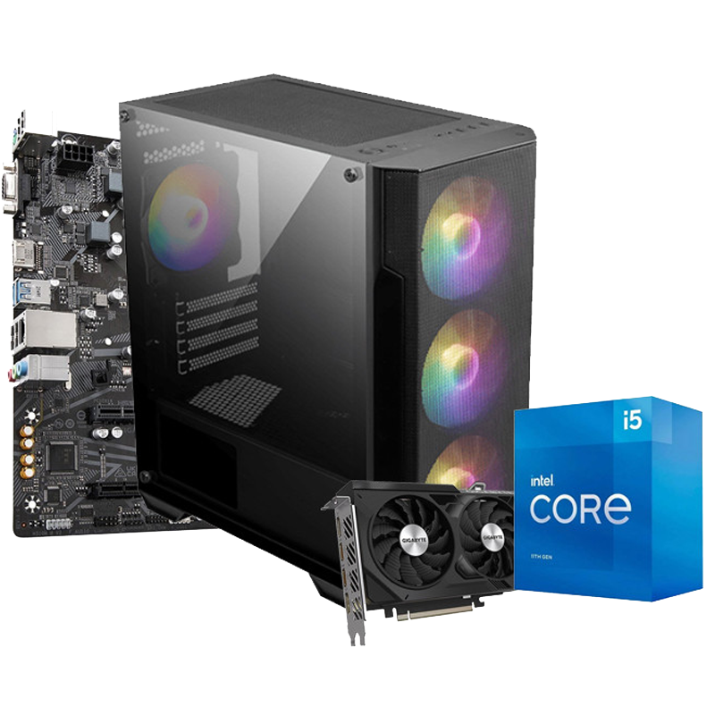Pc de Bureau Gamer Max 501 i5 11Gén 16Go 512Go SSD  RTX 4060 8Go en Tunisie