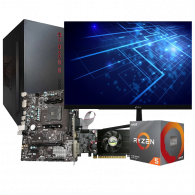 Pc De Bureau Gamer Lightgaming AMD Ryzen 5 16Go 256Go SSD