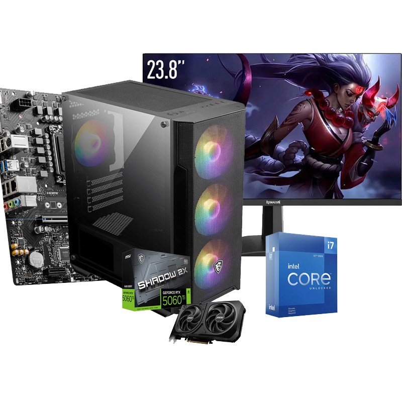 Pc de Bureau Gamer BU MAX 509 i5 12Gén 16Go 512Go SSD  RTX 5060 Ti 16Go en Tunisie