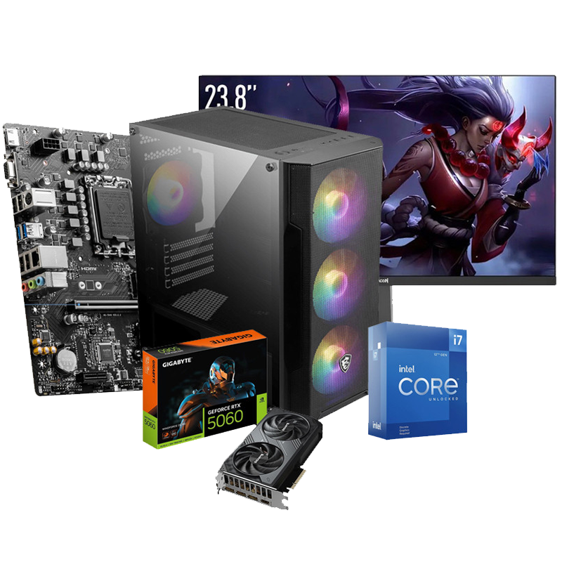 Pc de Bureau Gamer BU MAX 508 i5 12Gén 16Go 512Go SSD  RTX 5060 8Go en Tunisie