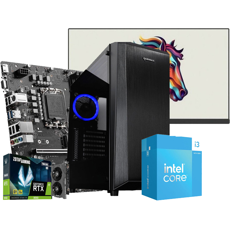 Pc de Bureau Gamer Bu NOVA 301 i3 14Gén 16Go 512Go SSD RTX 3050 En Tunisie