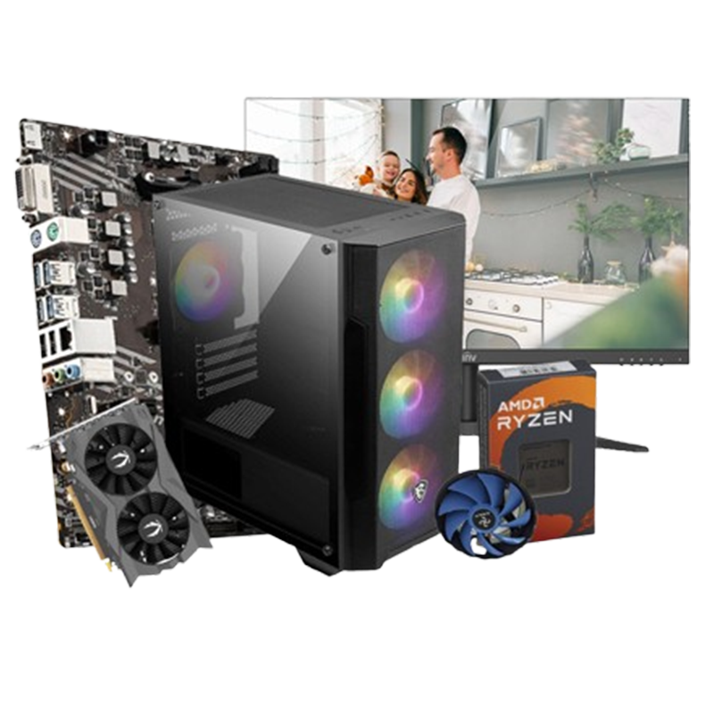 Pc Gamer Apex R500 Ryzen 5 24" 8Go 256Go SSD RTX 3050 En Tunisie