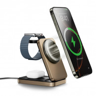 Chargeur Sans Fil Magnétique 3en1 Wiwu W038 Bronze en Tunisie