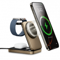 Chargeur Sans Fil Magnétique 3en1 Wiwu W038 Bronze en Tunisie