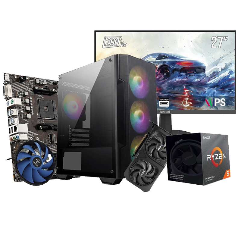 Pc Gamer Apex R511 27" Ryzen 5 3500X 16Go 512Go SSD RTX 5060Ti 16Go en Tunisie